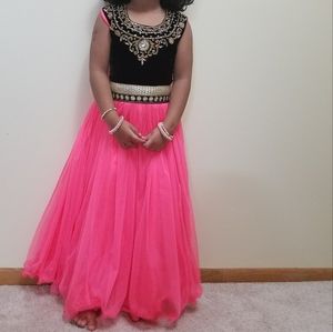 Indian long party dress ,girls size 5T